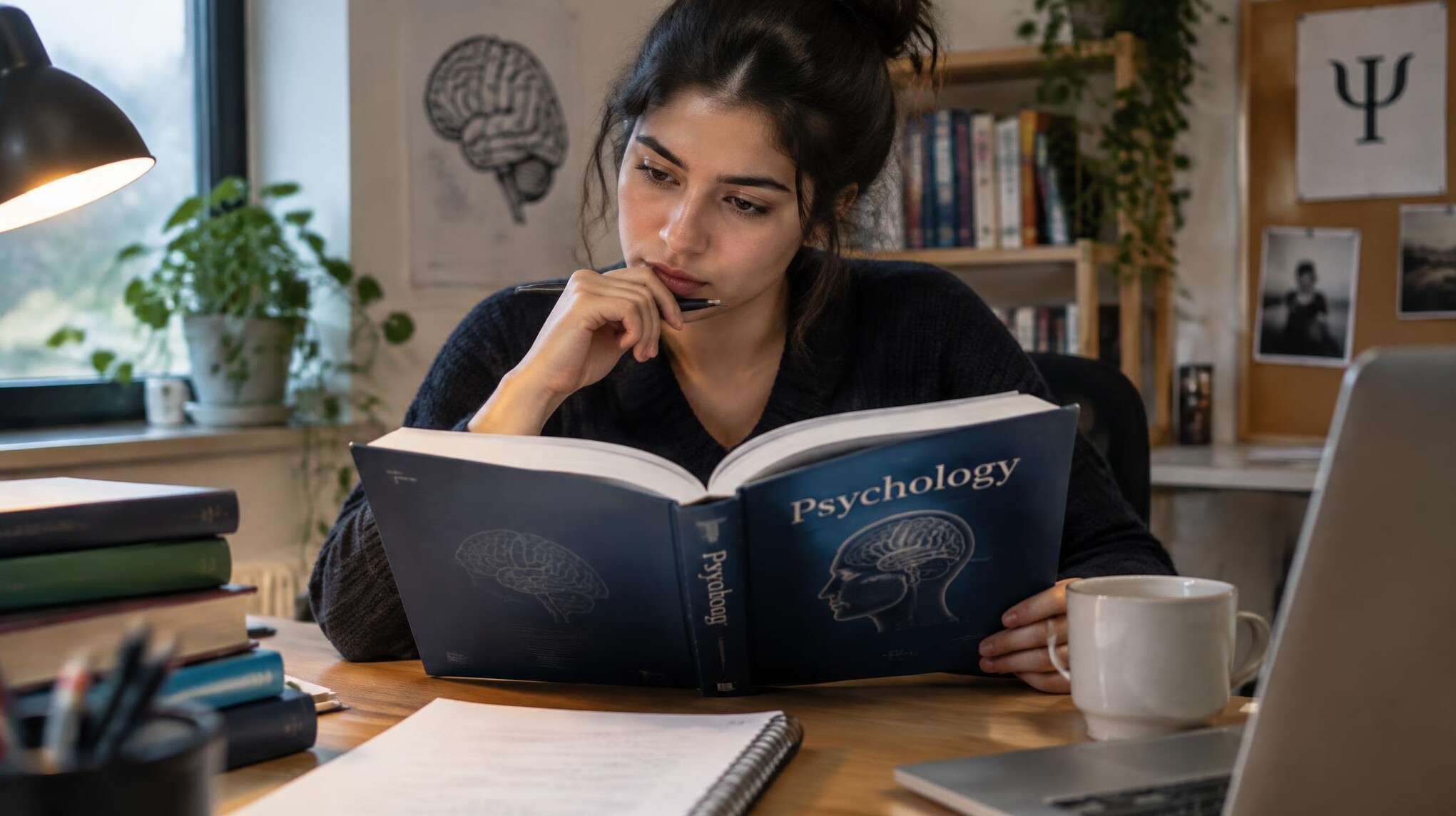 person reading research